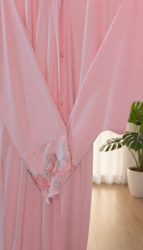 A Gentle Masterpiece of Hand-Stitched Grace.