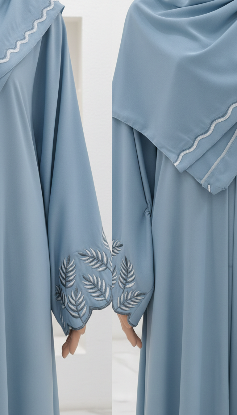 Azure Leaf Abaya