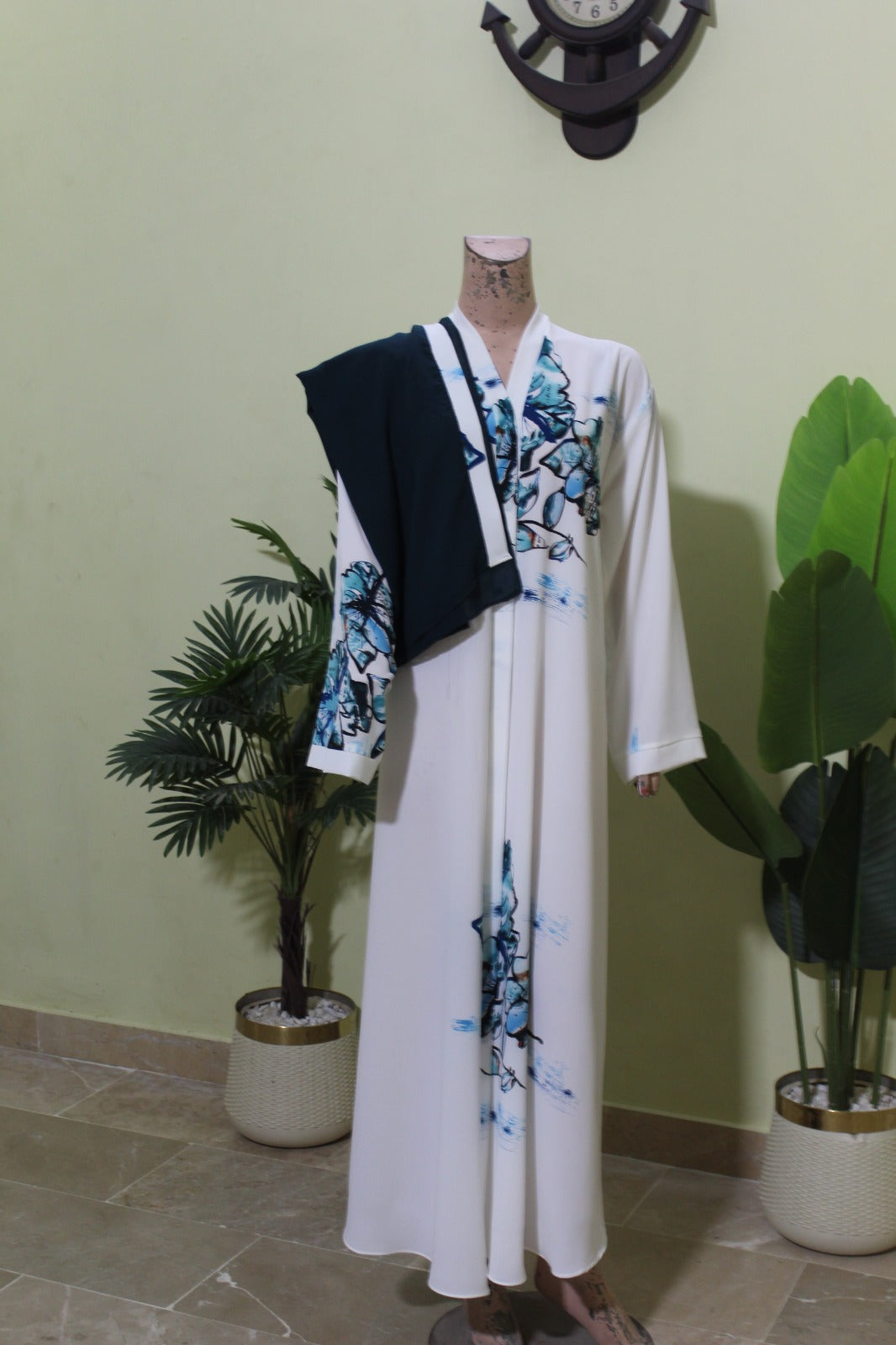 Printed Barbari Abaya