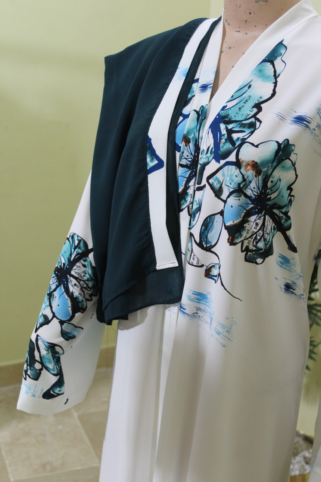 Printed Barbari Abaya